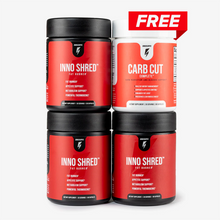 Load image into Gallery viewer, 3 Bottles of Inno Shred + 1 FREE Carb Cut Complete