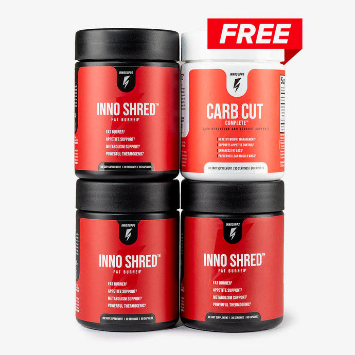 3 Bottles of Inno Shred + 1 FREE Carb Cut Complete