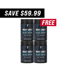 Load image into Gallery viewer, 3 Bottles of Night Shred Black + 1 FREE AU